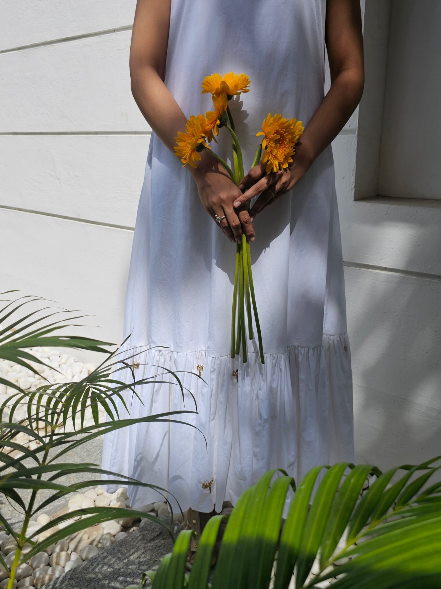 Sparkle Wings Dress - White