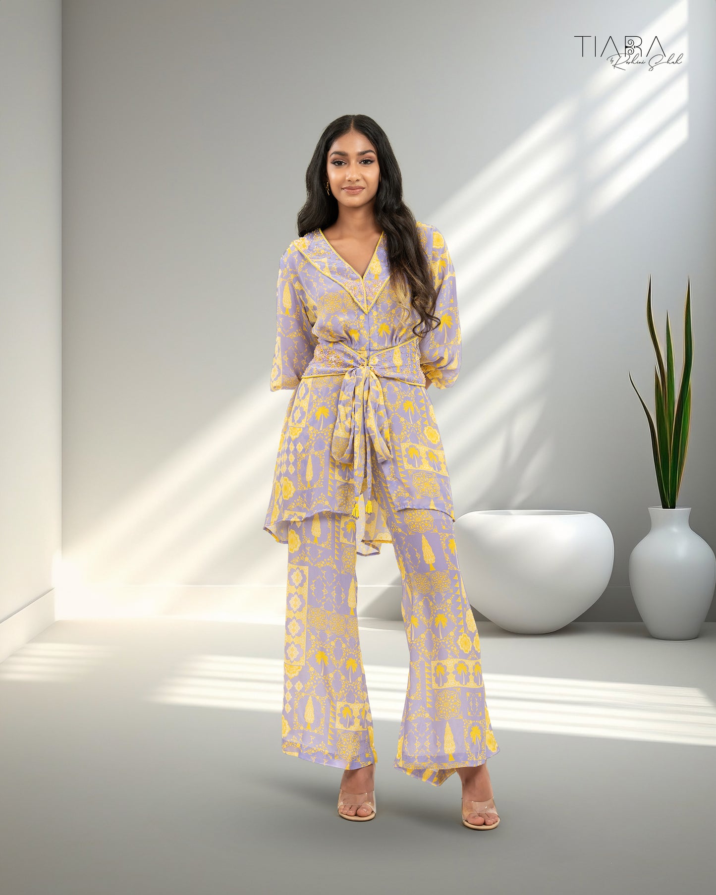 Tie-up Draped Co-ord Set