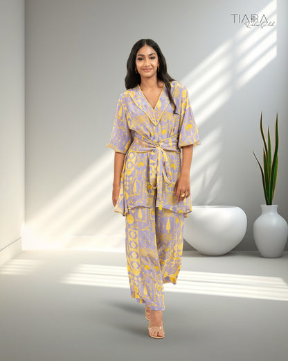 Tie-up Draped Co-ord Set