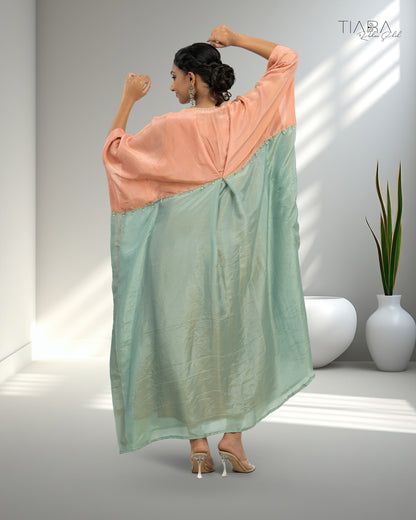 Kaari -  Kaftan (Pink & Green)