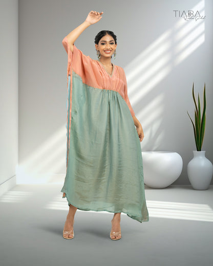 Kaari -  Kaftan (Pink & Green)