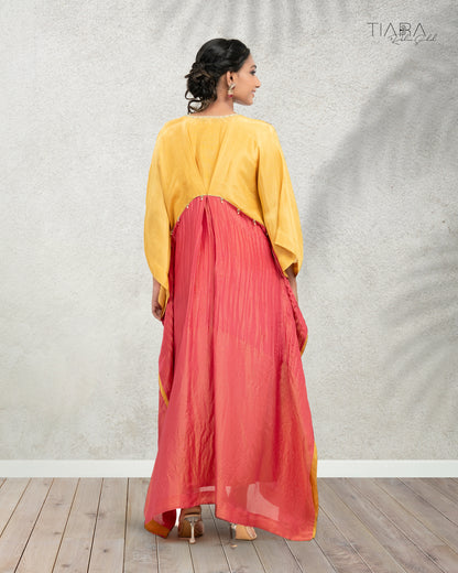 Kaari -  Kaftan (Yellow & Red)